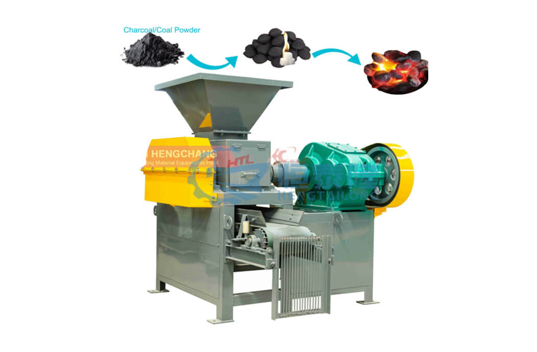 Charcoal briquette machine